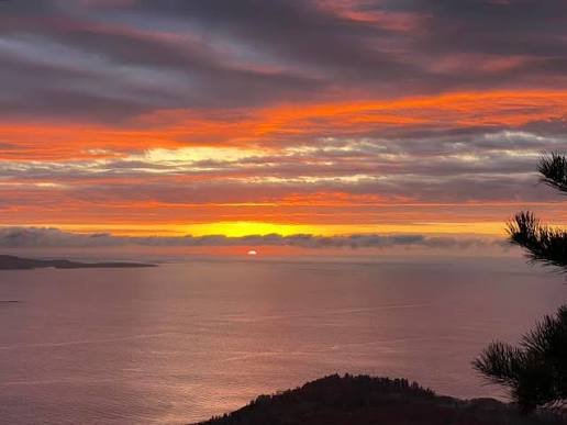 Cadillac Mountain sunrise Acadia National Park Maine