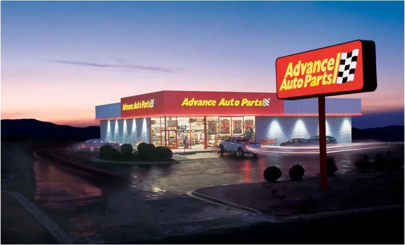 Advance Auto Parts retail facility setup inside Syracuse New York
