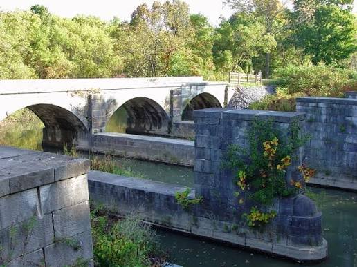 Camillus Erie Canal aqueduct 9 Mile Creek museum