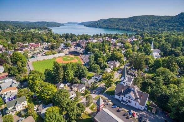 Cooperstown Main Street to Otsego Lake