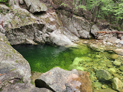 Emerald Pool deep deep green mountain river basin
