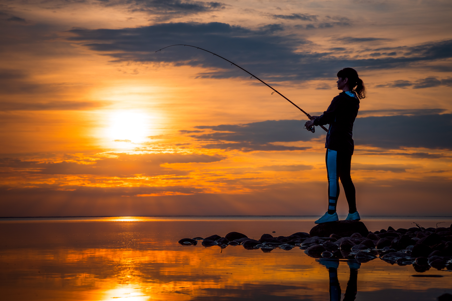 Fishing on Oneida Lake near Syracuse NY