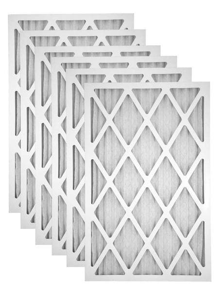 Replacing dirty HVAC pleated furnace filter for winter efficiency