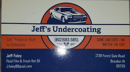 Jeffs Undercoating Inc Brandon VT