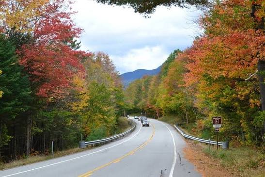 Kancamagus Highway fall foliage White Mountains NH