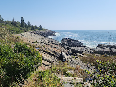Prouts Neck Cliff Walk rocky trail hugging coastal cliffs