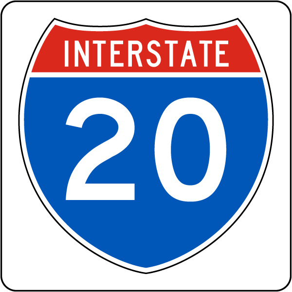 Historic Route 20 Road Trip Highway Sign