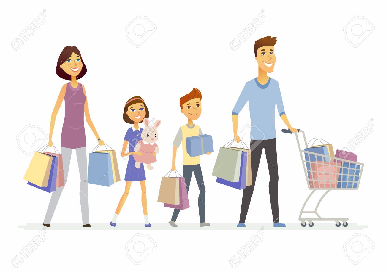 Family shopping for children clothing in Syracuse NY