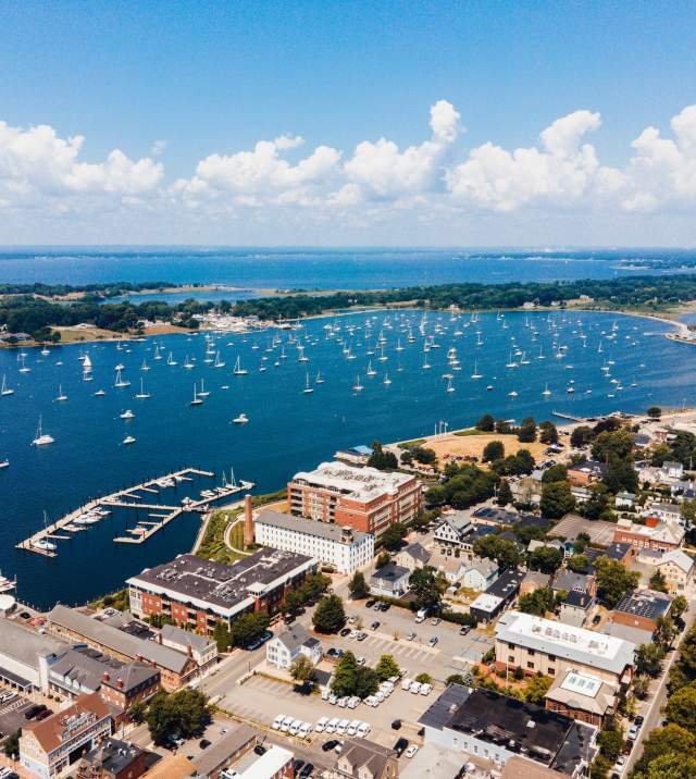 Thames Street Historic Waterfront District Bristol RI
