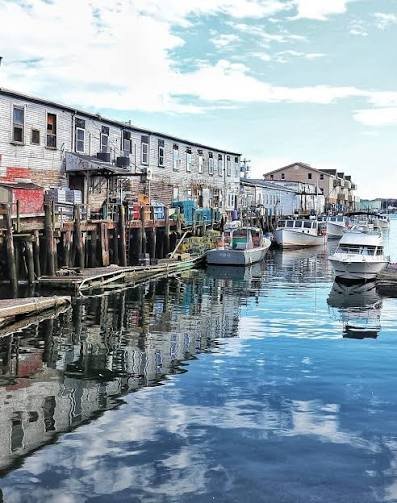Custom House Wharf Portland Maine Working Waterfront
